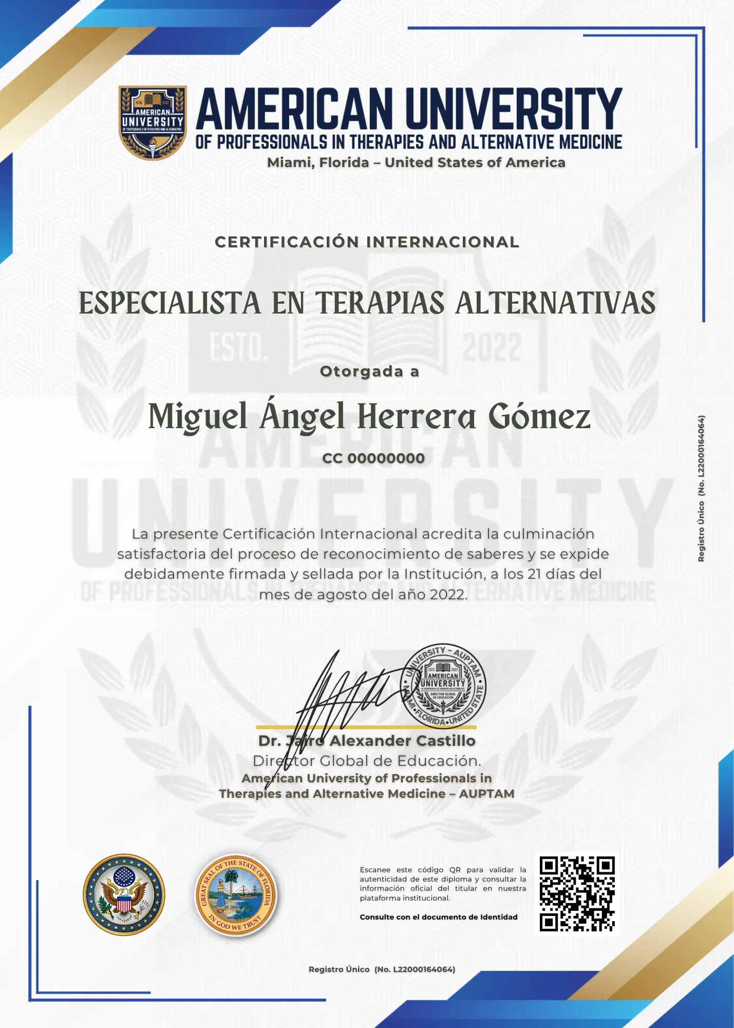 CERTIFICACIÓN INTERNACIONAL
