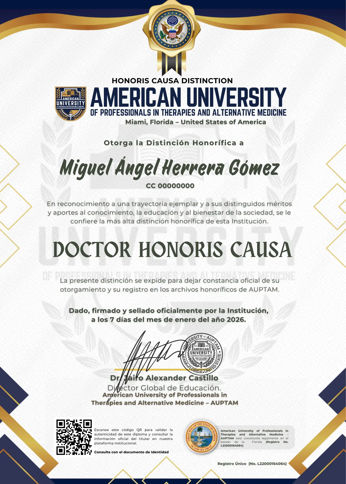HONORIS CAUSA